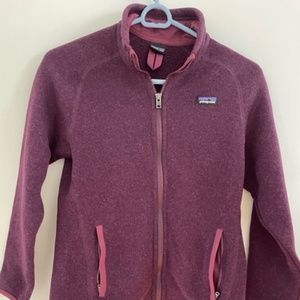 Patagonia Maroon Zipped Jacket